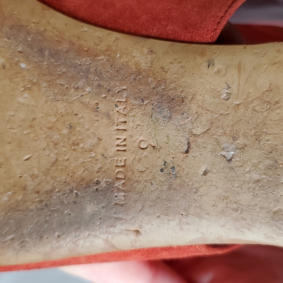 Everlane V Slingback Red Rust Suede Size 9 - Picture 7 of 11